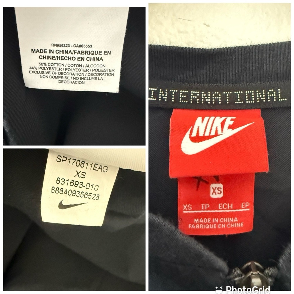Nike International Black Long Sleeve Jumpsuit Athleisure Utility Women's XS - Picture 15 of 15